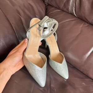New Look Glittering Silver Heels